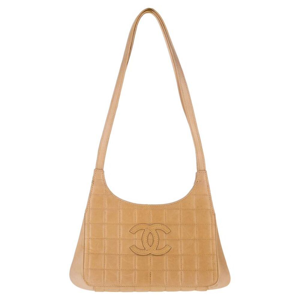 Chanel Y2K Chocolate Bar 'CC' Logo Lambskin Leather Shoulder Bag